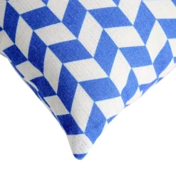 Coussin carré motif chevron bicolore 45x45cm (2 modèles jaune ou bleu) < Gifi Discount