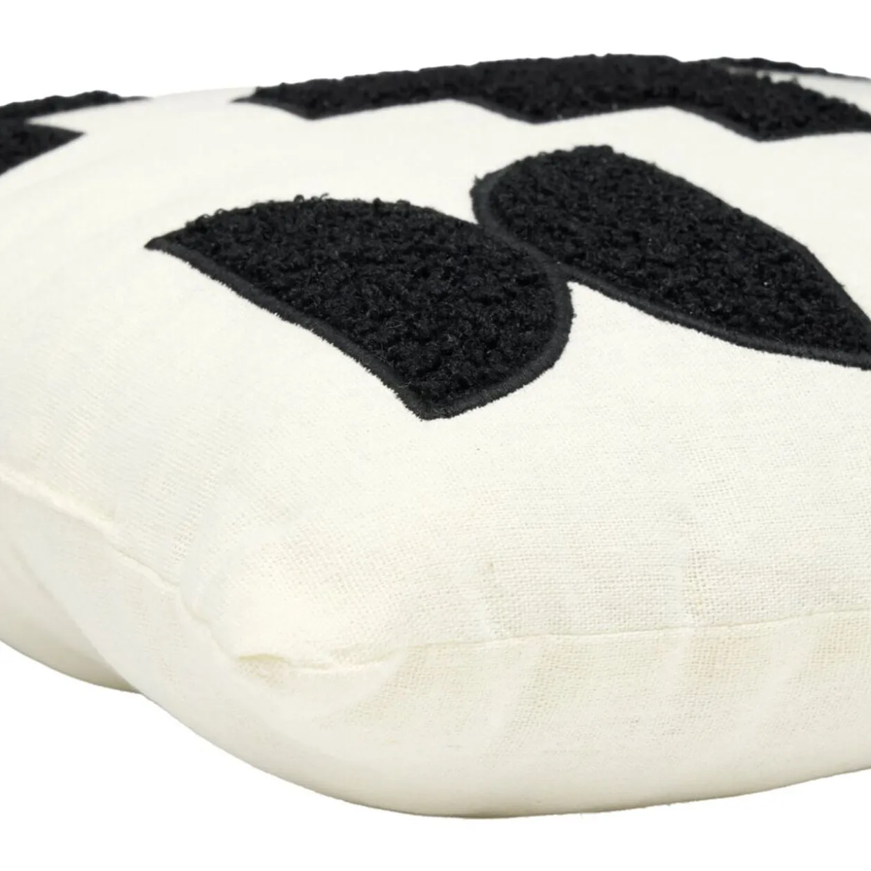 Coussin carré motif effet bouclette 40x40cm (2 modèles)