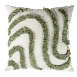 Coussin carré tufté relief coloré 45x45cm (4 modèles)