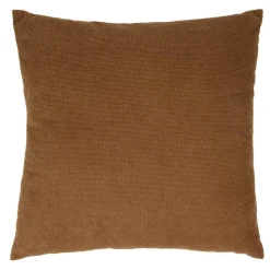 Coussin carré velours biface 45x45cm (2 modèles gris ou marron)