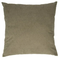 Coussin carré velours biface 45x45cm (2 modèles gris ou marron)