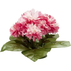Coussin chrysanthème artificiel 15 têtes rose