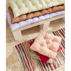 Coussin de banc assise matelassée à nouettes 45x120cm (3 couleurs) < Gifi Hot