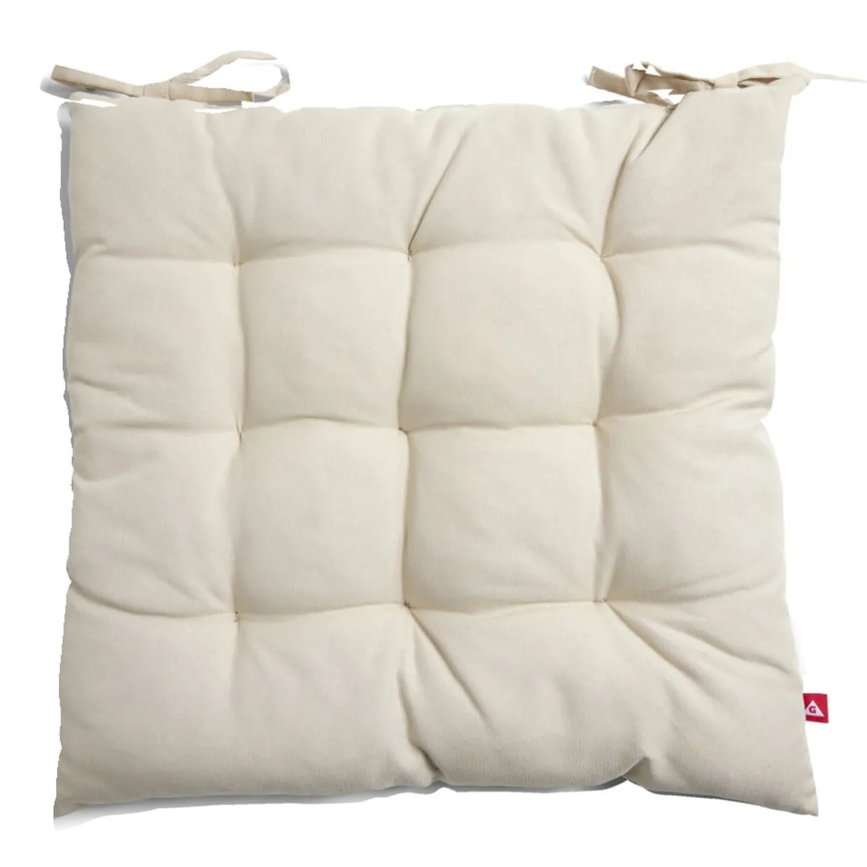 Coussin de chaise 40x40cm à nouettes écru < Gifi Hot