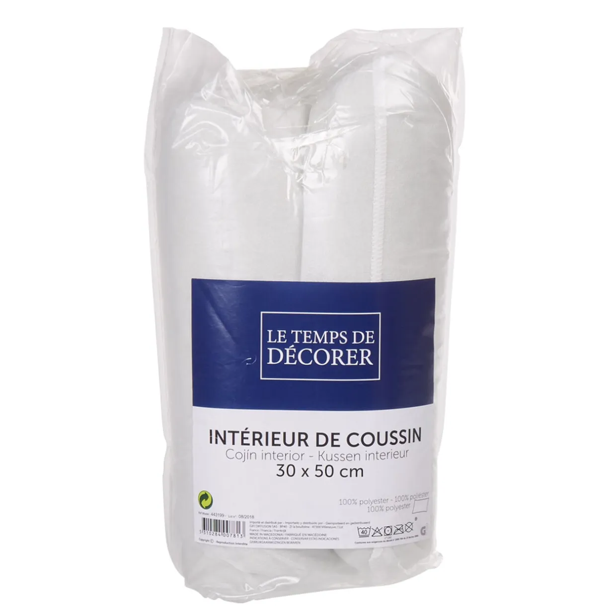 Coussin de rembourrage rectangulaire blanc polyester < Gifi Best