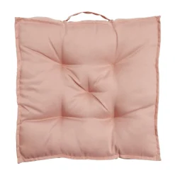 Coussin de sol assise carrée matelassée taupe 45x45cm < Gifi Discount