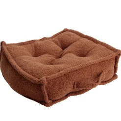 Coussin de sol carré bouclette terracotta 45x45cm < Gifi Clearance