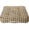 Coussin de sol à carreaux 50x50cm beige