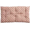 Coussin de sol rectangulaire rouge terracotta motifs blancs 60x120cm < Gifi Sale