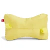 Coussin de tête pour fauteuil Urban uni jaune 15x25cm