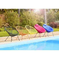 Coussin de tête pour fauteuil Urban uni rouge 15x25cm < Gifi Best