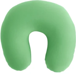 Coussin de voyage microbilles support nuque ergonomique vert 28x28cm < Gifi Online