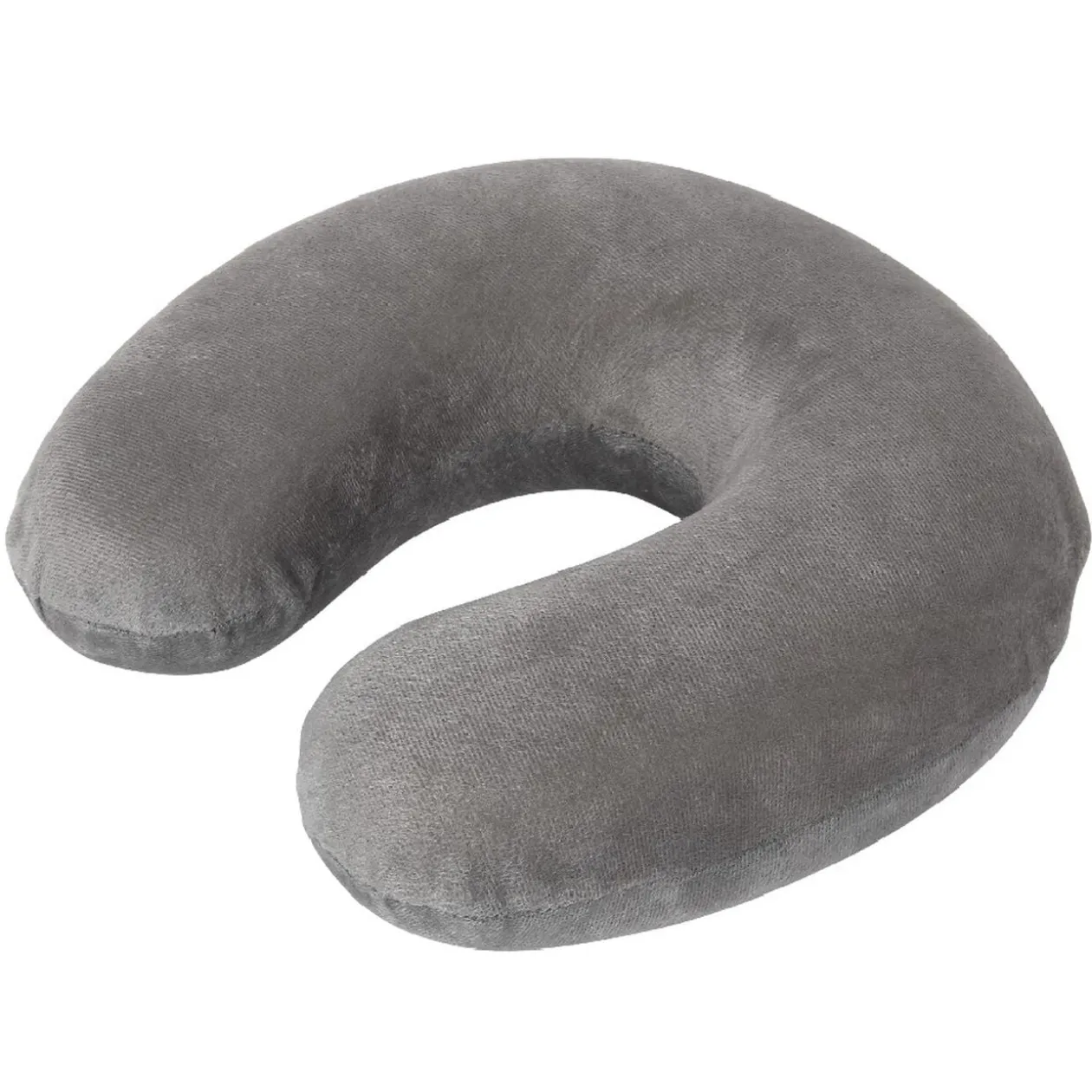 Coussin de voyage tour de cou mémoire de forme gris