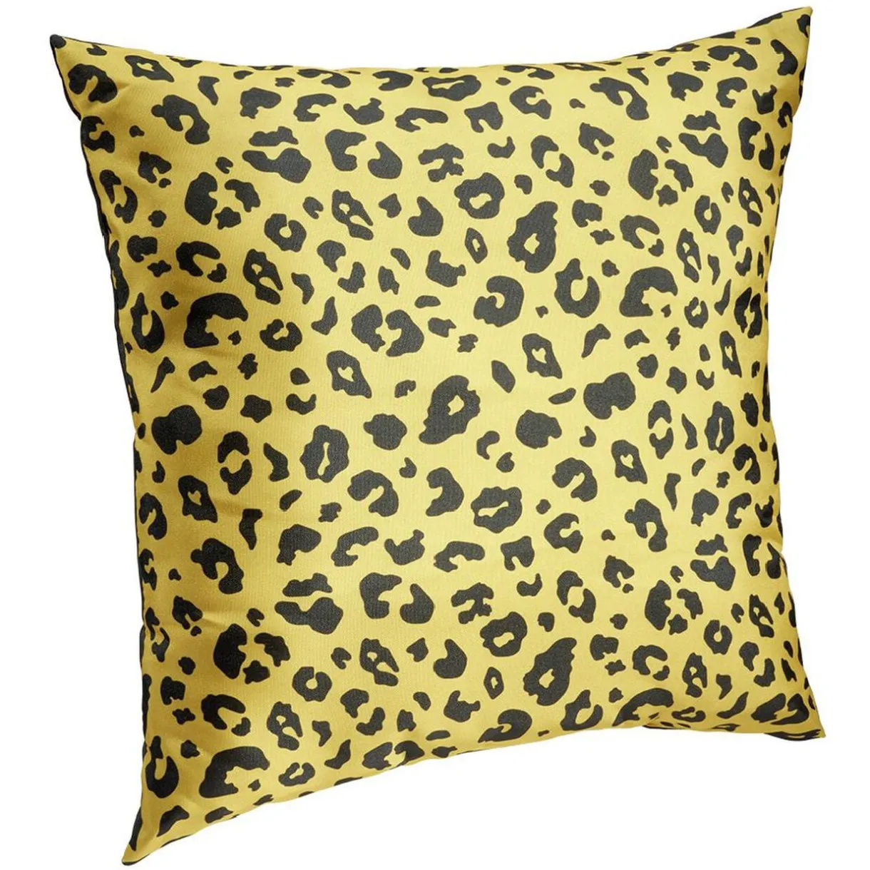 Coussin d'extérieur déperlant motif léopard jaune et noir 40x40cm < Gifi Hot