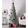 Coussin forme boule de Noël Ø26XH35 cm rouge et beige < Gifi Outlet
