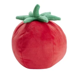 Coussin forme tomate rouge Ø17xH20cm