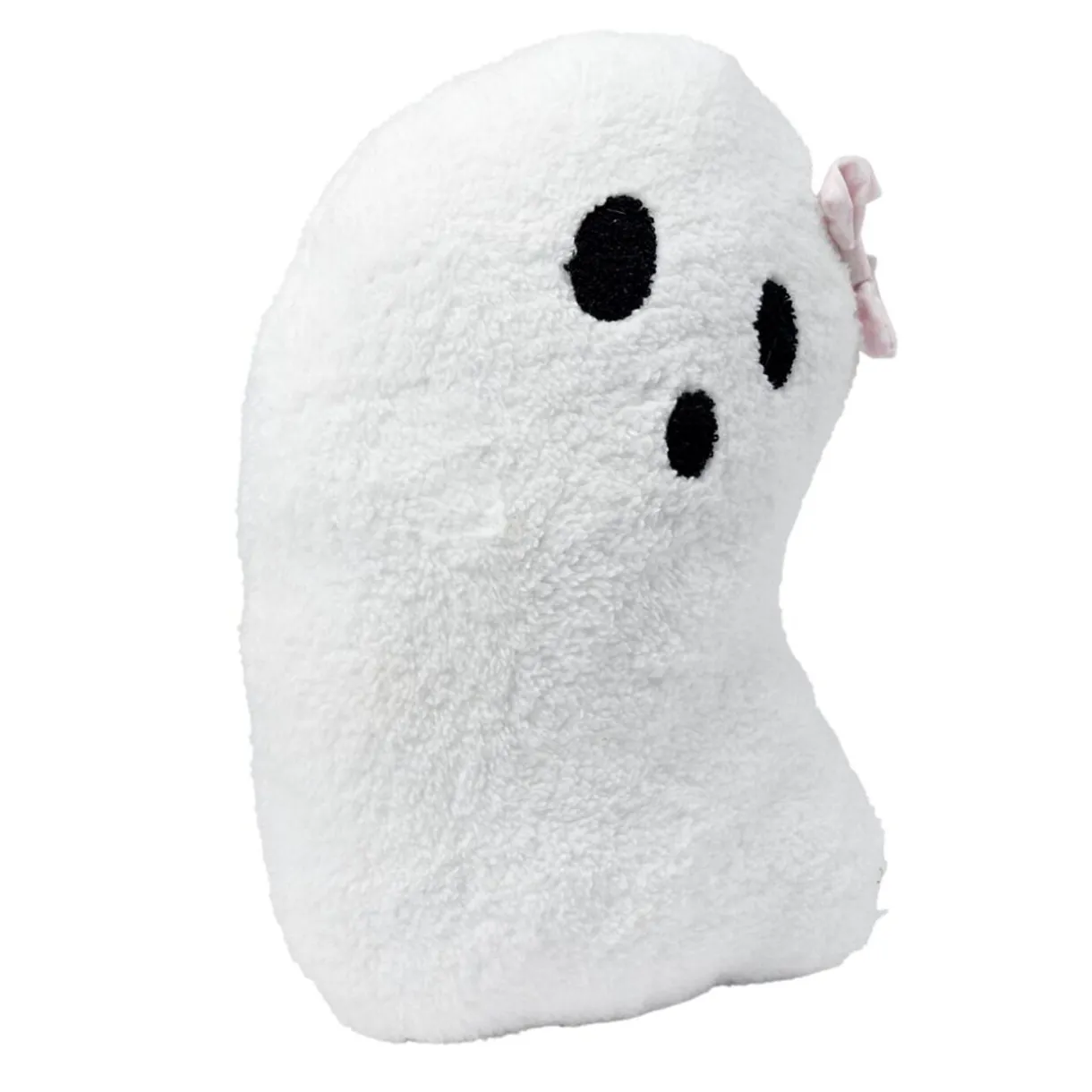 Coussin peluche Halloween fantôme mignon polyester blanc 36x23cm < Gifi