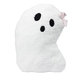 Coussin peluche Halloween fantôme mignon polyester blanc 36x23cm < Gifi