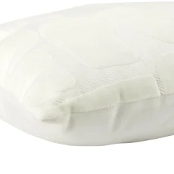 Coussin rectangulaire motif organique relief velours blanc 30x50cm < Gifi Discount