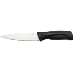 Couteau de cuisine en inox avec manche noir < Gifi Sale