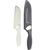 Couteau de cuisine x2 acier avec protection 3,5x33cm