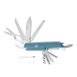 Couteau de poche multifonction en acier gris et vert L9cm < Gifi Sale