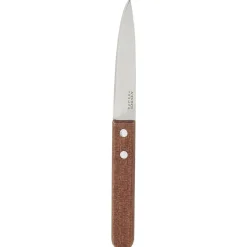 Couteau d'office manche bois lame inox 8 cm