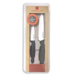 Couteau du chef lame céramique x2