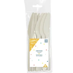 Couteau plastique blanc x12 < Gifi Clearance