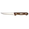 Couteau à steack inox pleine soie manche bois backelisé < Gifi Best