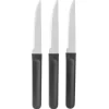 Couteau à steack lame microdentée x3