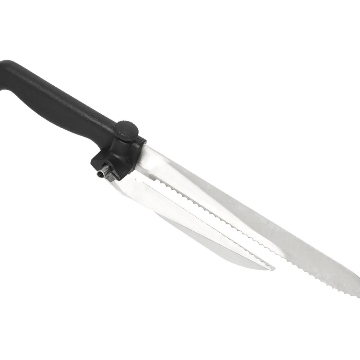 Couteau à trancher réglable noir en inox