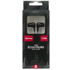 Écouteur filaire pour iphone avec micro L1,2m < Gifi Discount