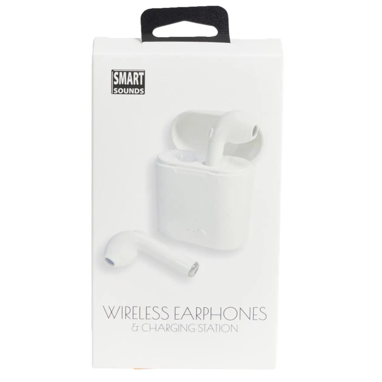 Écouteurs Bluetooth avec étui de charge blanc