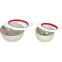 Couvercle alimentaire x2 blanc et rouge Ø13 et Ø16cm < Gifi Online