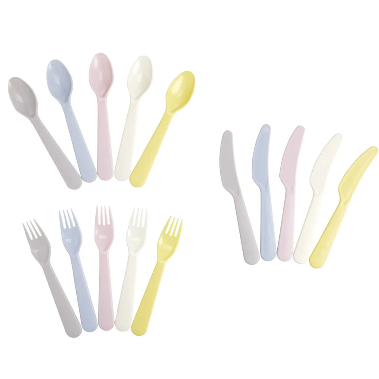 Couvert à pique-nique 5 personnes L9cm (15 pièces) < Gifi Discount