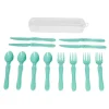 Couvert à pique-nique 4 personnes x12 bleu < Gifi Outlet