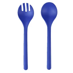 Couverts à salade x2 plastique bleu L26,5cm < Gifi Best