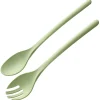 Couverts à salade x2 plastique vert céladon L26,5cm
