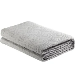 Couvre lit 2 personnes pinsonic géométrique gris 220x240cm < Gifi Sale