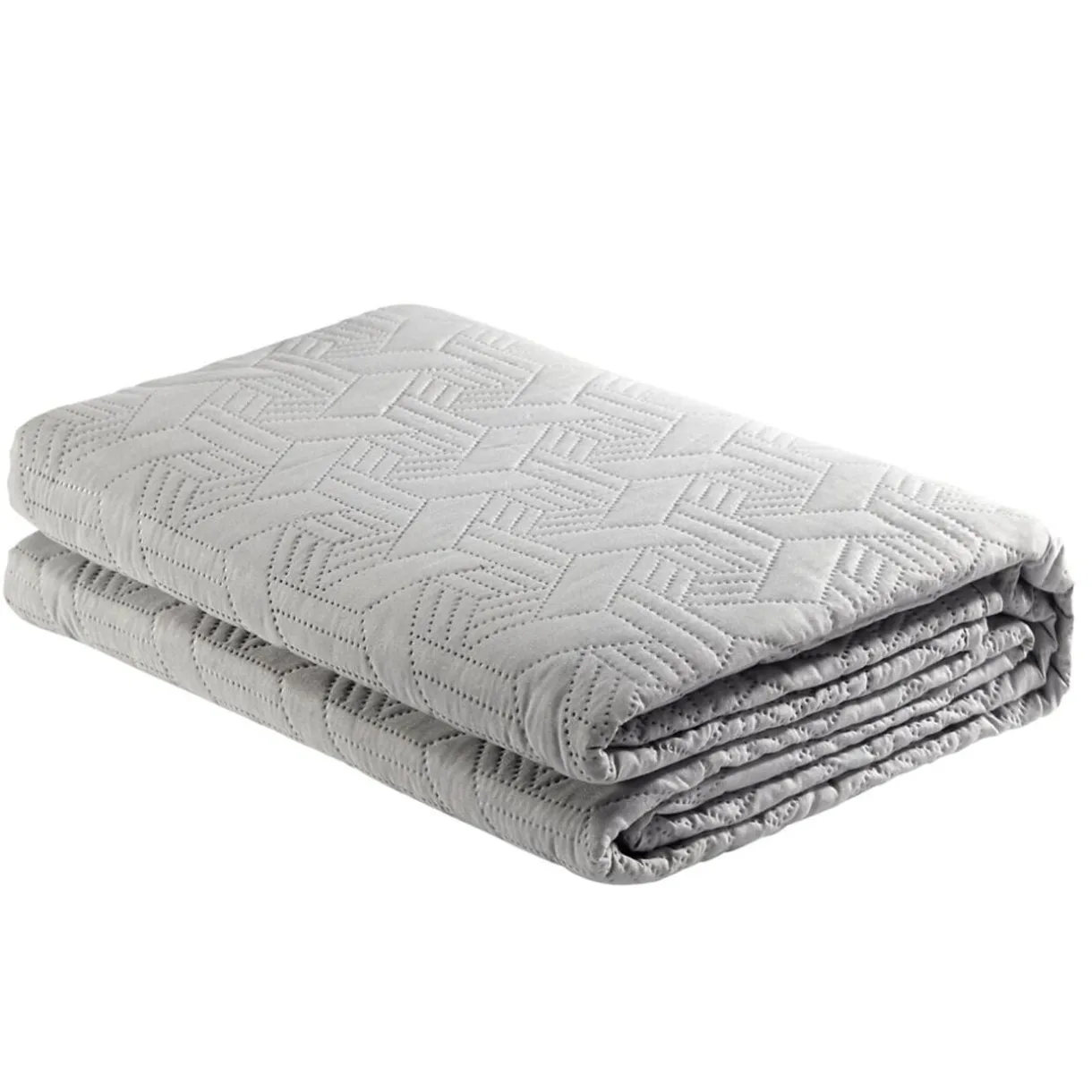 Couvre lit 2 personnes pinsonic géométrique gris 220x240cm < Gifi Sale