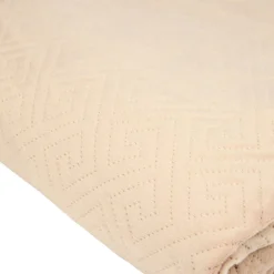 Couvre-lit 2 personnes velours matelassé 220x240cm (2 modèles) < Gifi Online