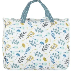 Couvre lit réversible imprimé floral bleu et blanc 240x220cm < Gifi Clearance