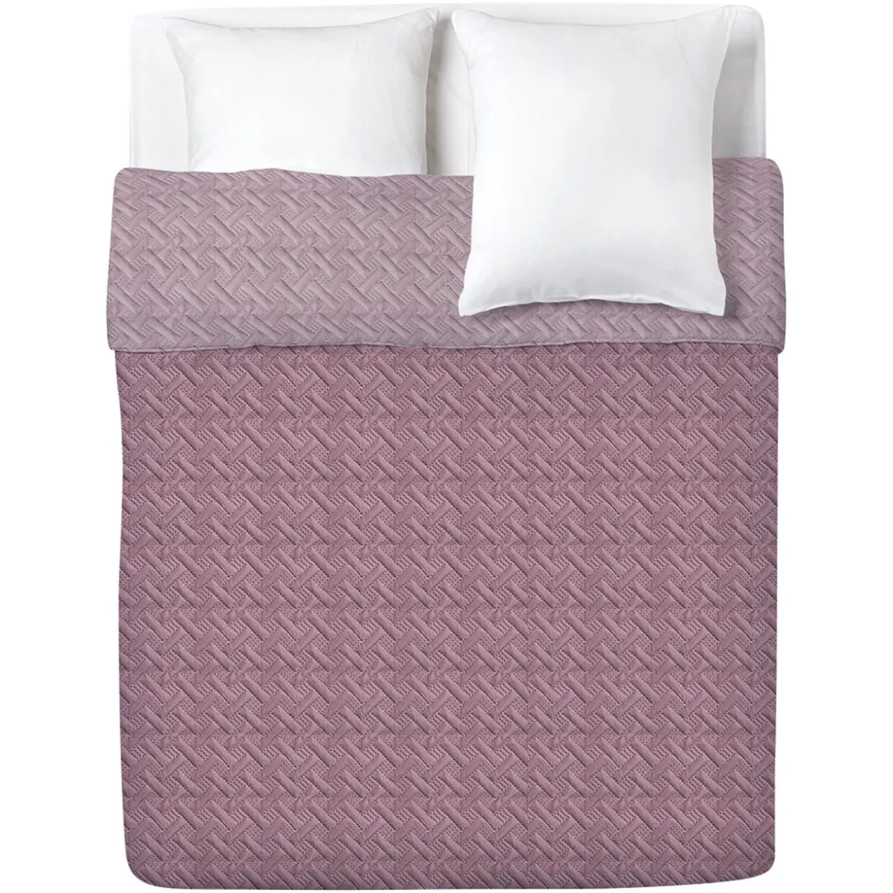 Couvre lit réversible rose 240x220cm