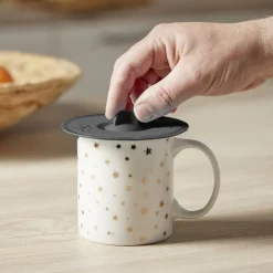 Couvre verre en silicone noir Ø11cm < Gifi Sale