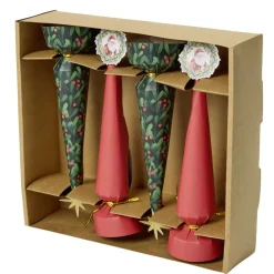 Crackers X4 pcs papier L21X5XH5 cm rouge et vert < Gifi Clearance