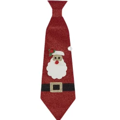 Cravate motif de Noël en tissu