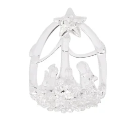 Crèche à suspendre en verre H7,5cm (6 modèles)
