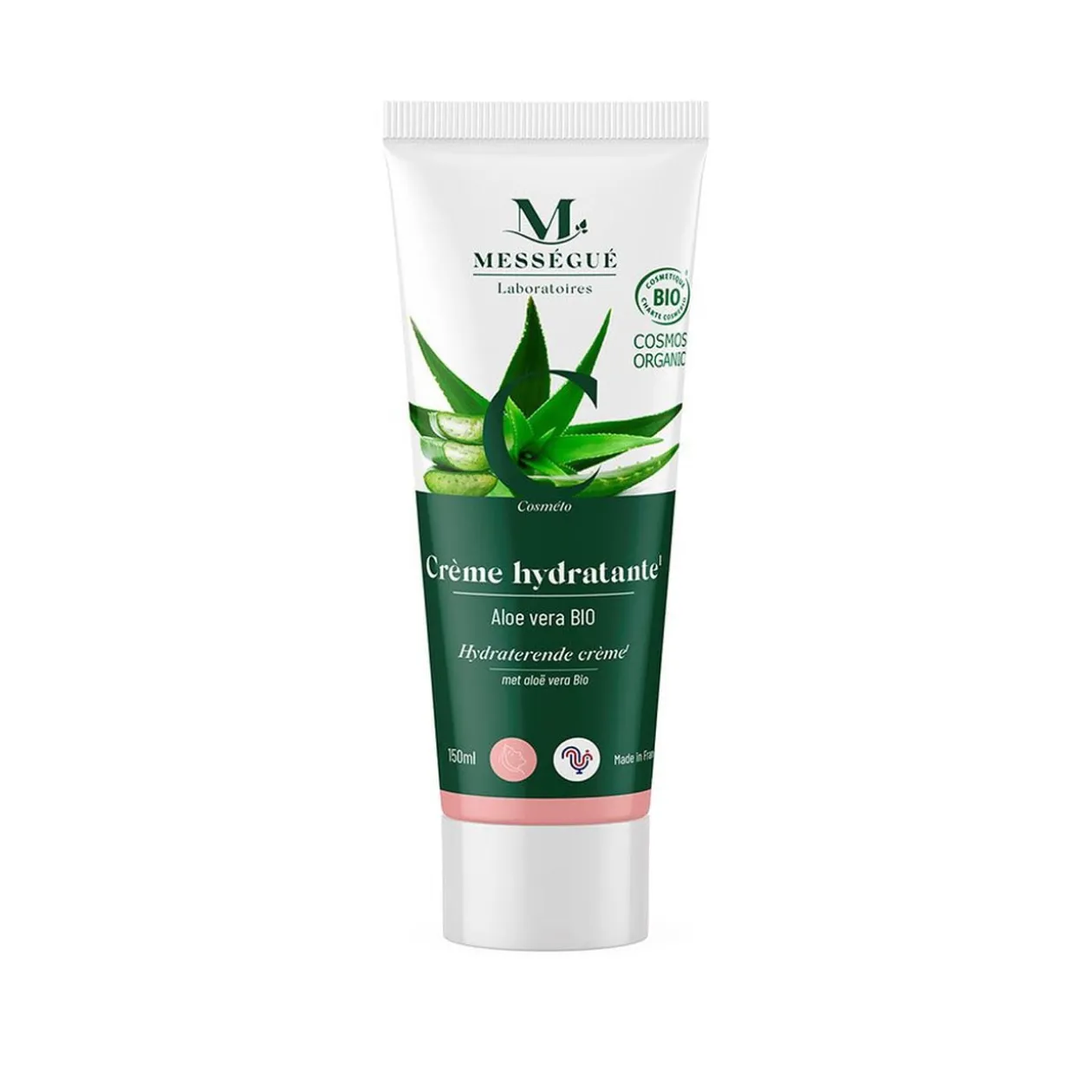 Crème hydratante visage corps mains Mességué à l'aloe vera bio 150ml