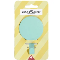 Crochet adhésif métal rond 8,5x14,4cm - 3 modèles < Gifi Online